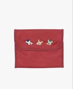 familiar 赤 ポーチ 新品 レッド 自宅保管