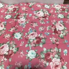 生地 花柄 50×160 ピンク