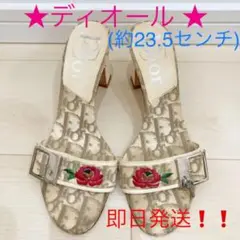 お値下げ❗️❤️ディオール❤️ディオールフラワー サンダル 23.5センチ
