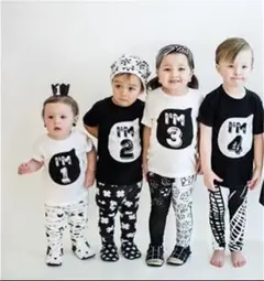3歳　黒色　★誕生日　バースデイ　お揃い　リンク