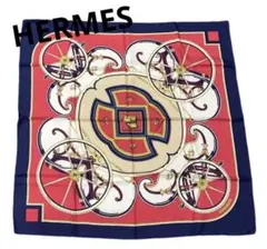 美品 HERMES エルメス スカーフ 柄 カレ90