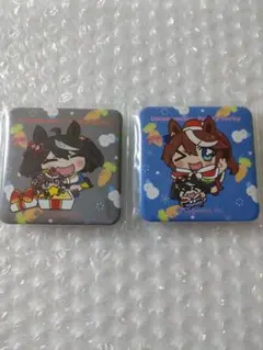 ウマ娘　秋も冬もぬいぐるみといっしょ　缶バッジ　２個セット