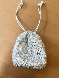 【greenlabel relaxing】2wayスパンコール巾着バッグ