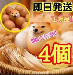 柴犬しばこ　しばいぬ　 卵型 ハード　スクイーズ　4個セット