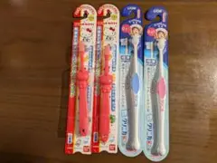 ハローキティ・ライオン 子供用歯ブラシ ４本セット