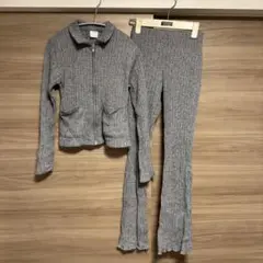 【早い者勝ち】ZARA セットアップニット　グレー