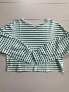 Sea Room Lyn 長袖Tシャツ FREE ホワイト×グリーンストライプ