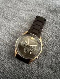 Emporio Armani クロノグラフ腕時計 ゴールド/ブラック