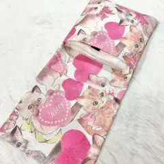 サニタリーケース 猫 ねこ ハート レトロアニマル リボン S8563