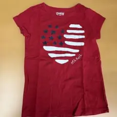 OshKosh 赤いハート型Tシャツ サイズ6