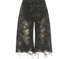 ESC STUDIO damage washing culotte pants