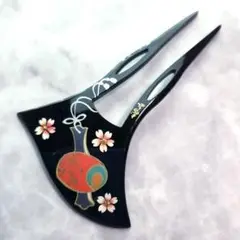 かんざし 鼈甲風 簪 金蒔絵 漆塗風 宝尽くし 和装小物 冠婚葬祭 010