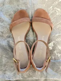 STUART WEITZMAN ブラウン スエード サンダル
