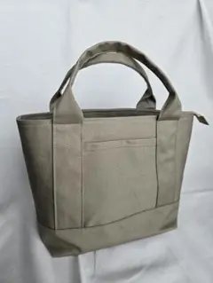 あおりバッグ ポケット付き シンプル トートバッグ