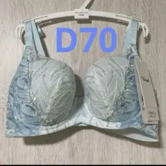 トリンプ　天使のブラ　スリムライン　D70 水色　ブラジャー