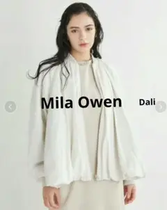 【Mila Owen】中綿バルーンシルエットMA-1 　アイボリー(白)サイズ0