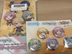 プロセカ　スマートフォンスタンド　ねんどろいどぷらす　缶バッジセット　ワンダショ