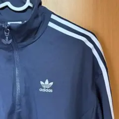 adidas ジップアップジャケット ネイビー