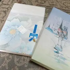 日本製 花柄 タオルケット