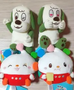 NHKいないいないばあっ！ワンワン&ぽぅぽのぬいぐるみ～表情いろいろ～4点セット