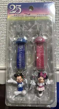 【未開封】25th Anniversary ミッキー ミニー ストラップ