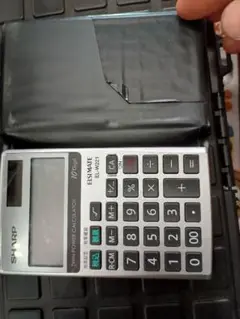 SHARP EL-M221 電卓 シルバー ケース付き