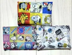 新品　スヌーピー　SNOOPY 折りたたみ　大容量　エコバッグ　3個セット