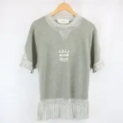 VANDALIZE 蓄光 プリント コットン アクリル ニット セーター 古着