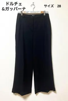 ドルチェu0026ガッバーナ レディース パンツ 黒 イタリア製 スラックス