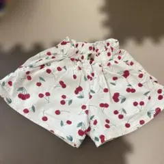 チェリー柄コットンショーツ