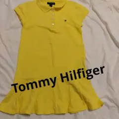 ★値下げ★Tommy Hilfiger イエロー 半袖ポロワンピース 7T
