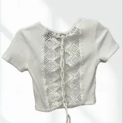 FOREVER 21 ホワイト クロップドトップス S