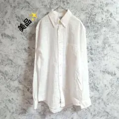 美品　REGENT シャツ　ブラウス【S】ホワイト　白　シンプル　透け感あり