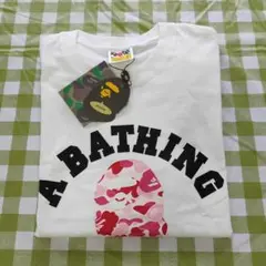 BAPE エイプ 猿ロゴ 半袖Tシャツホワイト ユニセックスサイズ M
