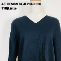 A/C DESIGN BY ALPHACUBIC 半袖　ブラウス　シンプル　F3