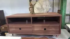 ダークブラウン木製テレビ台