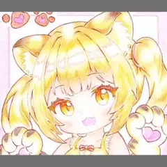 手描きイラスト　ミニなトラっ娘　【ちびトラちゃん】　スケッチブック172×247