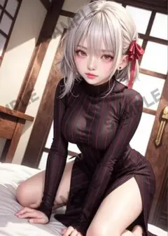 AI美少女 コスプレ 下着 サイズを選べる 高画質 ポスター S-0851