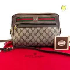 ★美品 GUCCI グッチ オールドグッチ ショルダーバッグ シェリーライン