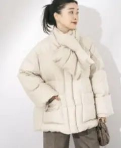 STAMMBAUM×LESSAGE別注　ショートダウン　ベージュ　美品 STAMMBAUM×LESSAGE別注 ショートダウン ベージュ 美品 JOURNAL