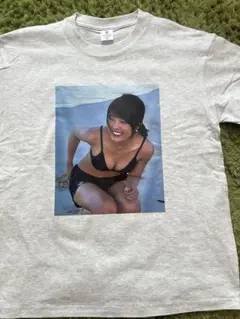 セクシー水着美女 プリントTシャツ XL グレー