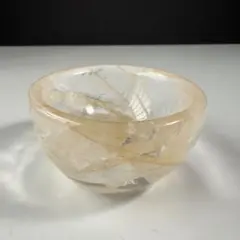 天然石水晶のお皿　置物　NO.080711