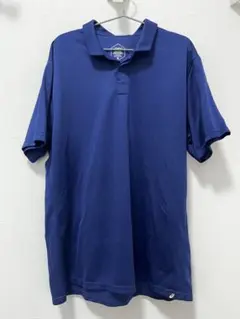 【美品】アシックス 半袖ポロシャツ ネイビー 4XLサイズ