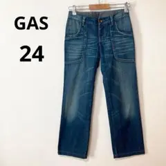 GAS ガス 24インチ レディース　ジーンズ ストレート デニムパンツ