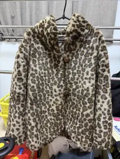 コート　豹柄