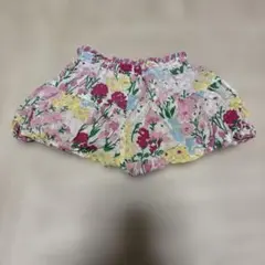 リバーシブル　花柄　ボトムス 90