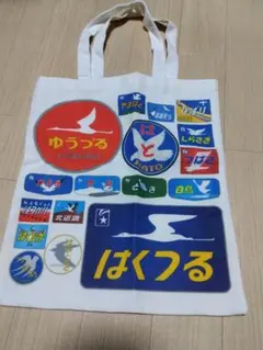 カラフルロゴのキャンバストートバッグ