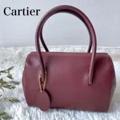【大人気】 カルティエ ボストンバッグ チャーム マストライン ハンドバッグ