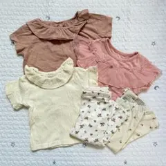 値下げ中⭐︎ベビー（女の子）夏服　5点セット　サイズ70〜80.80