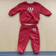GAP 赤 トレーナー・パンツセット 12-18ヶ月